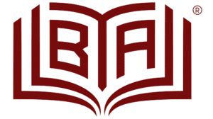 Red The Book Academy logo with no text