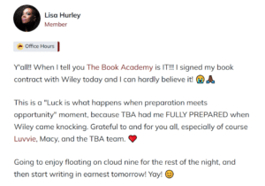 Lisa Hurley - The Book Academy Testimonial